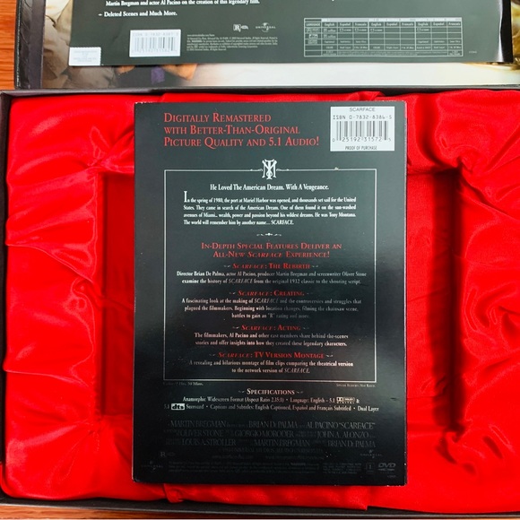 Scarface Two-Disc Anniversary Edition Gift Box!! - Picture 3 of 4